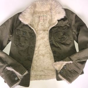 Abercrombie Authentic Quality Furry Jacket